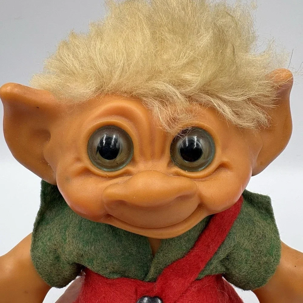 1960's Thomas Dam Original Figurine Troll Doll Bank Toy Coin Savings Denmark
